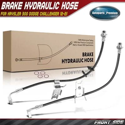 2x Manguera hidráulica de freno lateral delantero para Chrysler 300 Dodge Challenger 2012-2021 Foto 1 de 4
