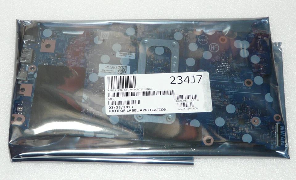 Nuevo Genuino DELL LATITUDE 14 3420 Placa Base i5 1135G7 4.2GHz 234J7 0234J7 - Imagen 1 de 1