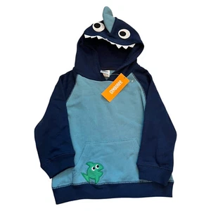 Gymboree Jungen Fisch Hai Hoodie Sweatshirt Langarmshirt 2t - 3t Neu mit Etikett - Bild 1 von 5