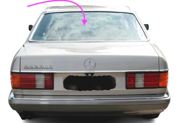 Se adapta a: 1982-1991 Mercedes Benz (380-500-580 SEC) ventana trasera vidrio NUEVO CLIMATIZADO Foto 1 de 4