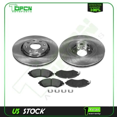 Front Ceramic Brake pads and Rotors For 2009-2010 Pontiac G3 1.6L Foto 1 de 4