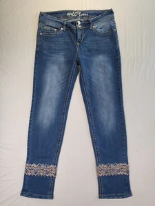 Wallflower Damen Jeans Größe 9 Skinny Stretch bestickt Strass verziert - Bild 1 von 16