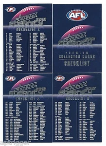 2012 Eternity CHECK LISTS (4 cards) - Picture 1 of 1