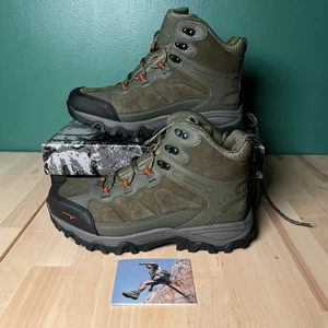 NORTIV 8 Mens Army Green Hiking Boots Size 10 Outdoor Shoes Mountaineering - Picture 1 of 7