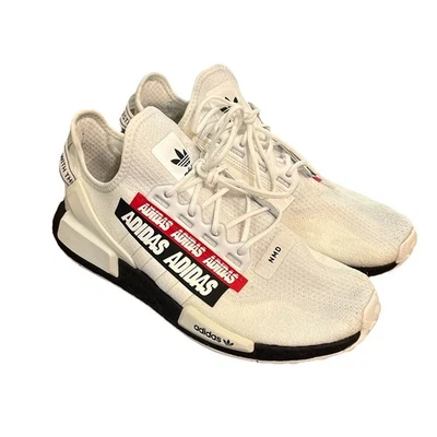 Tenis Adidas NMD R1 V2 OVERBRANDED 2020 blanco negro H02537 para hombre talla 10 Foto 1 de 4