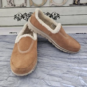 Mujer Skechers Memory Form Fit Zapatillas Sin Cordones Aisladas Cuero Tostado Talla 8 - Imagen 1 de 13