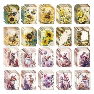 2X(60 Stück Vintage-Scrapbooking-Papier, Decoupage-Papier für Möbel, Bastel8072 - Picture 1 of 7