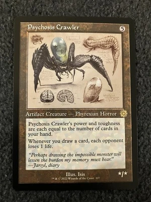 Magic MTG Psychosis Crawler (Schematic) The Brothers' War Retro Frame Artifacts - Image 1 of 2