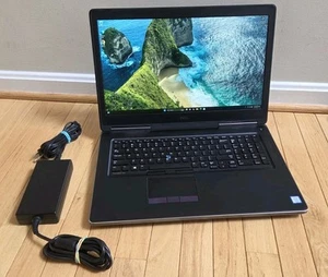 Dell Precision 7720 i7-7820HQ 32GB RAM 512GB SSD Quadro M1200 Win11P Wifi SC TB - Picture 1 of 5