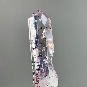 Moving Bubble! Rare Museum Grade Harlequin Dow Brandberg Amethyst Enhydro - Picture 1 of 10