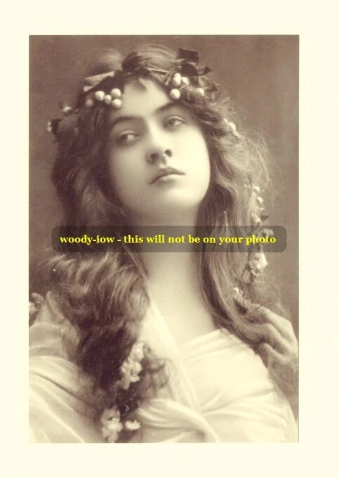 mm200 - Silent Film & Stage Actress - Maude Fealy with long hair - print 6x4 - Image 1 of 1