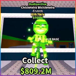 Chicleteira Bicicleteira / RADIOACTIVE ☢️ VERY RARE ✅  Steal a Brainrot🔥ROBLOX - Picture 1 of 1