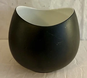 Vintage MCM Raymond Loewy Charcoal Black Sugar Bowl Rosenthal Continental China - Picture 1 of 10