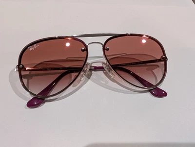 Nuevas gafas de sol Ray Ban Junior RJ 9548N 212/V0 aviador 54 mm plateado rojo degradado. Foto 1 de 4