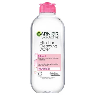 Garnier Micellar Water, Hydrating Facial Cleanser & Makeup Remover, 适用于 — 第 1/3 张图片