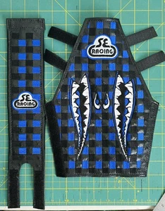 SE Bikes Monster Quadangle Custom Checkerboard Embroidered Frame & Stem Pad - Picture 1 of 3