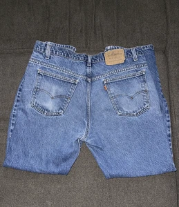 Vintage Levis 505 Orange Tab Jeans Mens 38x34 Straight Leg Medium Wash 90s Y2k - Picture 1 of 9
