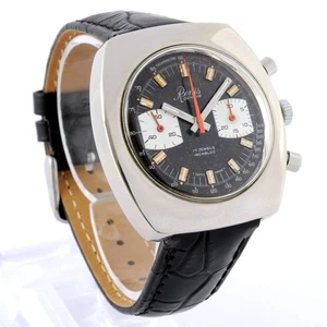 RELOJ CABALLERO VALJOUX 7733 CRONÓGRAFO INUSUAL DE RENIS ESFERA ORIGINAL CUERDA MANUAL - Imagen 1 de 13