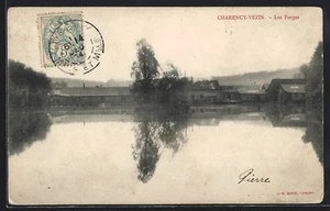 CPA Charency-Vezin, Les Forges et leur reflet sur l´eau calme - Bild 1 von 2