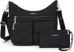 Baggallini Everywhere Bagg - Bolso Bandolera Hobo para Mujer con Muñequera RFID... - Imagen 1 de 9