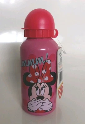 Disney Pink Minnie Mouse Sports Aluminium 400ml Water Bottle - Image 1 of 4