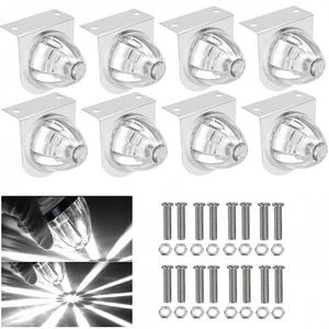 8x Big Watermelon Lights with Stainless Steel Bracket LED Turn Signal Lamp Truck - Picture 1 of 10