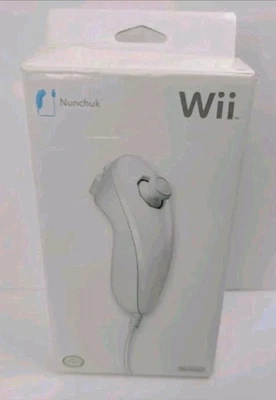 Authentic Nintendo Nunchuck Video Game Controller for Wii White New - Image 1 of 4