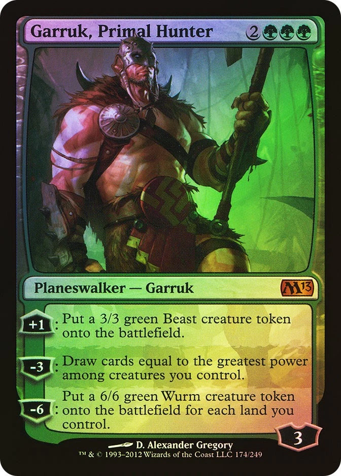 MTG FOIL Garruk, Primal Hunter  - Magic 2013 #174 - Image 1 of 1