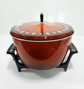 Vintage Oster Super Pot Elektrischer Allzweckkocher Schongarer & Bräter Rot 8,5 Quart - Bild 1 von 10