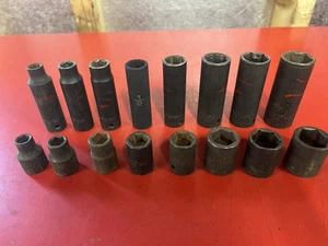 MATCO TOOLS Silver eagle 16 PIECE 3/8" DRIVE SAE 6 POINT IMPACT SOCKET SET - Picture 1 of 10