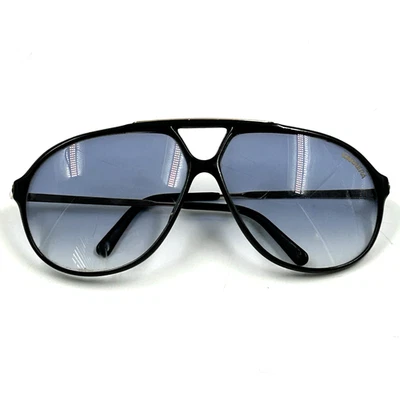 Vintage 80's Carrera 5405 30 125 Black Aviator Sunglasses - Made In Germany - Image 1 of 4