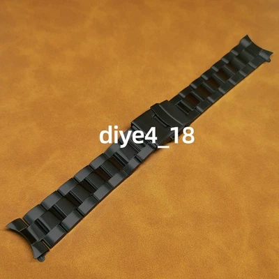 Curved End 18-24mm Metal Watch Bracelet 20 22mm Stainless Steel Watch Strap Band - Image 1 of 4