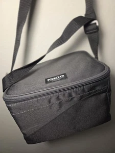 Igloo Collapse & Cool 6-Can Soft Cooler Bag Gray/Black – Leak Resistant - Picture 1 of 6