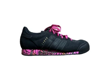 Adidas Samoa Negro Gamuza Tenis Mujer Talla 8 EU 40 Rosa Mariposa Ropa de Calle Foto 1 de 4
