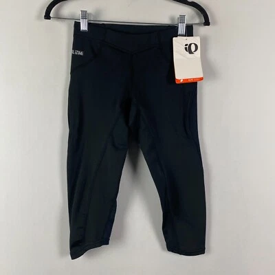 Pearl Izumi Infinity Knicker Capri Pants Womens XS Black Reflective Fleece Lined Foto 1 de 4