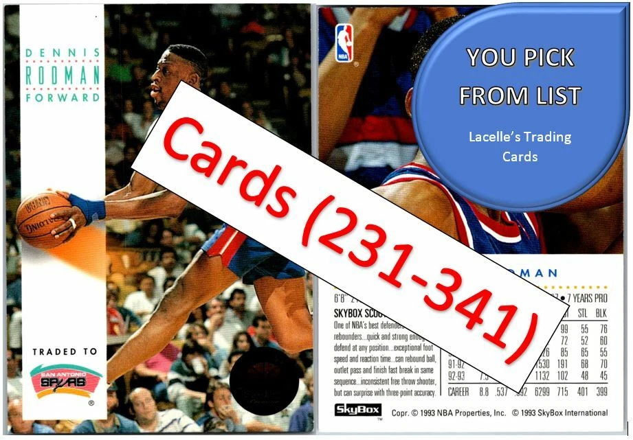 1993-94 SkyBox Premium Edition Basketball Cards (231 - 341) - U-Pick From List - Image 1 of 1