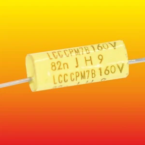0.082uF 82nF 160V LOT OF 10 LCC CPM7B PRECISION AXIAL POLYESTER CAPACITORS - Picture 1 of 2