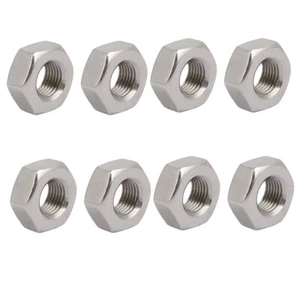 8 Stück Sechskantmuttern M10x1 UNF 304 Edelstahl Gewinde Sechskantmutter - Bild 1 von 3