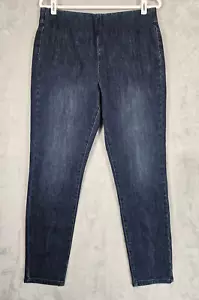Soft Surroundings Jeans Womens Medium Blue Pull On Hi Rise Elastic Waist Stretch - Picture 1 of 6