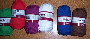 51 €/1 kg Lyric Puppets Topflappengarn versch. Farben 8/4 50 g Baumwolle - Bild 1 von 8