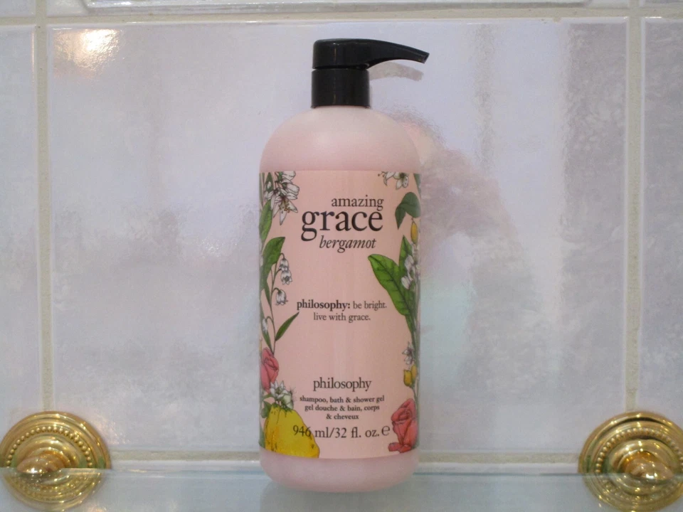 FILOSOFÍA ~ INCREÍBLE CHAMPÚ DE BERGAMOTA GRACIA / GEL DE BAÑO Y DUCHA ~ 32 OZ Foto 1 de 1