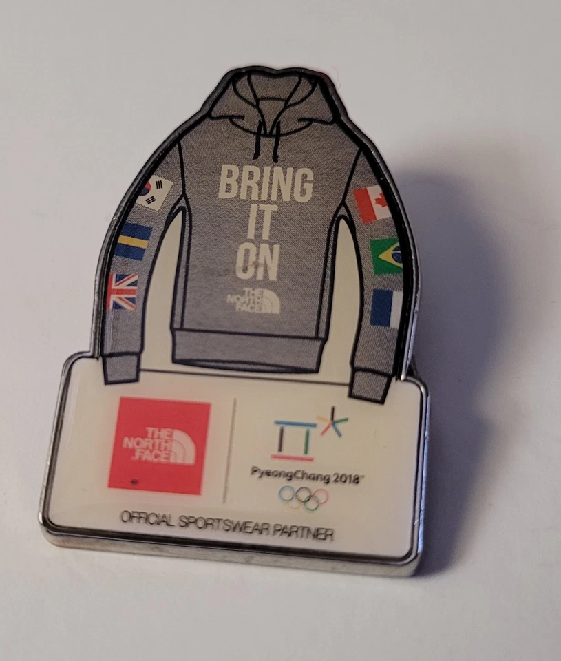 PYEONGCHANG 2018 INVIERNO OLÍMPICO NORTHFACE PATROCINADOR CHAQUETA OLÍMPICA PIN  Foto 1 de 1