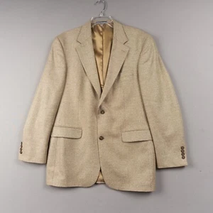 Lands’ End Sport Coat Men’s 41L Tan Silk Wool Blend 2-Button Blazer - Picture 1 of 17