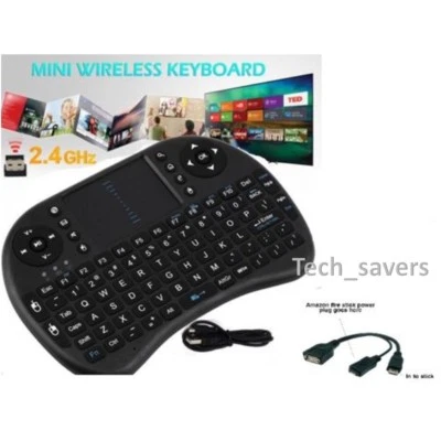2.4G RF Mini Wireless Keyboard Mouse for Amazon FIRE Stick plus OTG usb adapter - Image 1 of 4