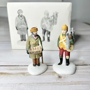 Department 56 VILLAGE STREET PEDDLERS #5804-1 Christmas Heritage Set 2 Figurines - Picture 1 of 7