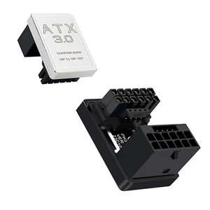 ATX3.0 12VHPWR 12+4 16Pin 600W Power Supply Adapter 180 Degree Turn Connectors t - Picture 1 of 16