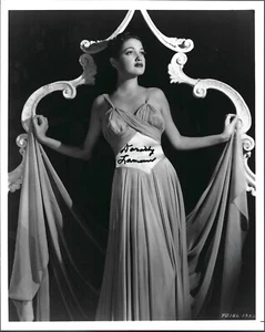 Foto glamour pubblicità vintage Dorothy Lamour 8 x 10 lucida celebrità, FIRMATA - Foto 1 di 2