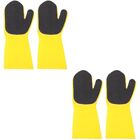  2 Count Cleaning Glove with Sponge Bbq Gloves Housework Accessory Man Spa