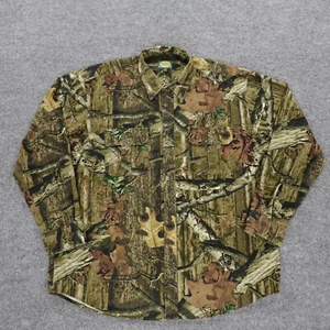 Cabelas Shirt Mens XLT Cammo Mossy Oak Heavy Twill Hunting Outdoor Sportsman - Picture 1 of 21