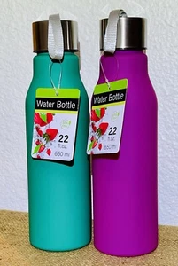 ONE DOZEN 22 oz. BPA Free Green & Pink Water Bottles NEW w/Tags 6 Pink & 6 Green - Picture 1 of 1